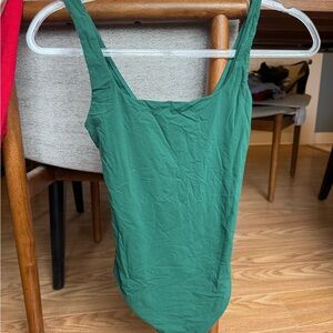 Auden Green Sleeveless Bodysuit